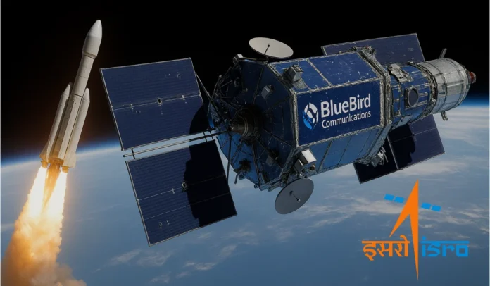 ISRO Set to Launch Heaviest-Ever American Commercial Satellite on December 15 Make youtube thambnail like professional Don't use text just use uploaded image and use your skill Size horizontal