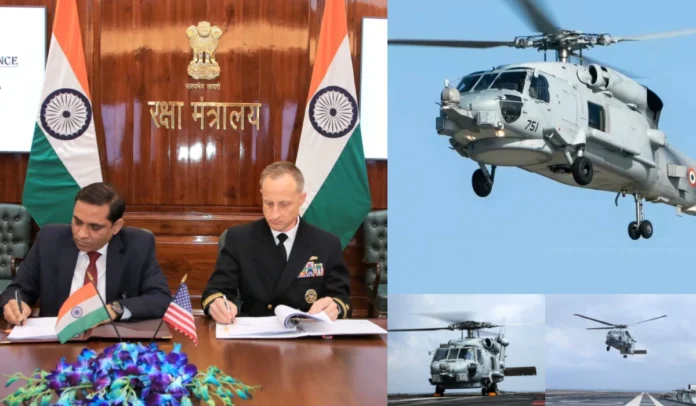 India-US sign a 5 year Support Agreement Worth Rs 7,995 crore for The Navy’s MH-60R Helicopter Fleet
