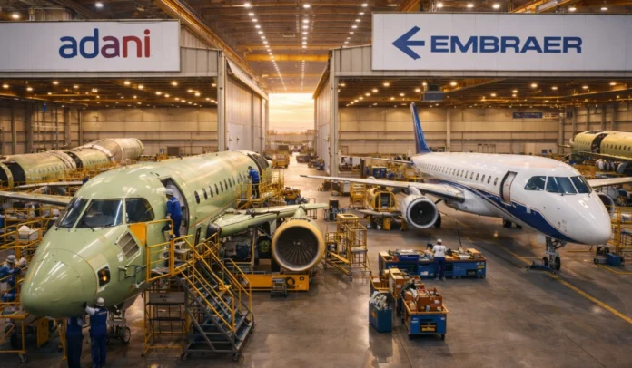 Adani, Embraer Civil Aircraft Assembly Pact in India