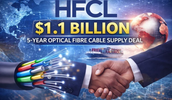 HFCL Secures $1.1 Billion, 5-Year Optical Fibre Cable Supply Deal with Global Customer