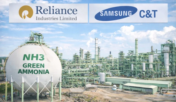 Reliance Industries and Samsung C&T Sign $3 Billion Green Ammonia Supply Deal