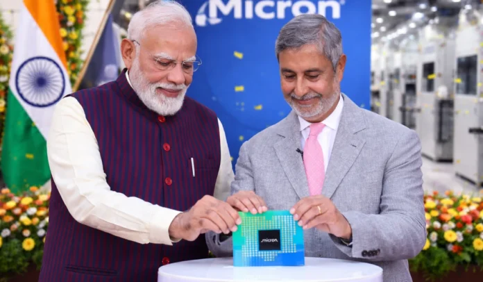 PM Modi Inaugurates Micron's Semiconductor ATMP Facility in Sanand, Gujarat, Marking India's Entry into Chip Manufacturing