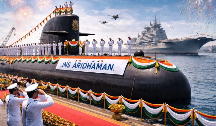 Indian Navy Commissions Third Indigenous Nuclear Submarine INS Aridhaman