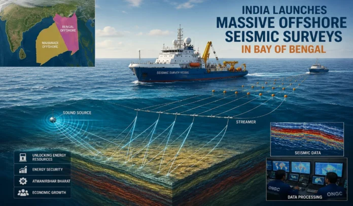 India Launches Massive Offshore Seismic Surveys in Bay of Bengal
