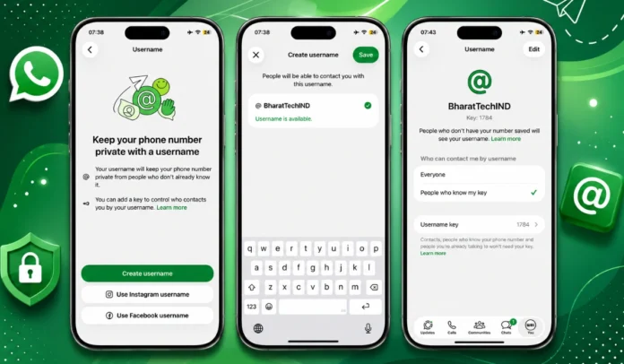whatsapp username feature rollout